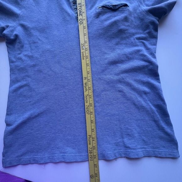 Saks Fifth‎ Avenue Trim Fit, Short Sleeve Collared Knit Top, Large - Picture 5 of 9